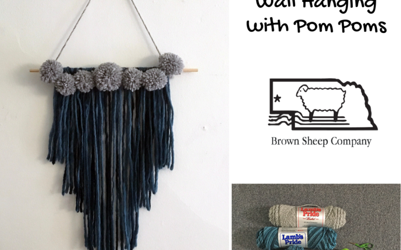 Easy DIY Fringe Wall Hanging with Pom Poms
