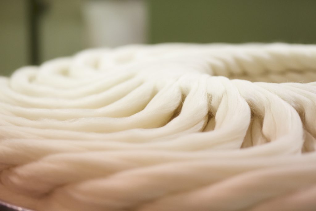 Wool Roving & Undyed Yarns