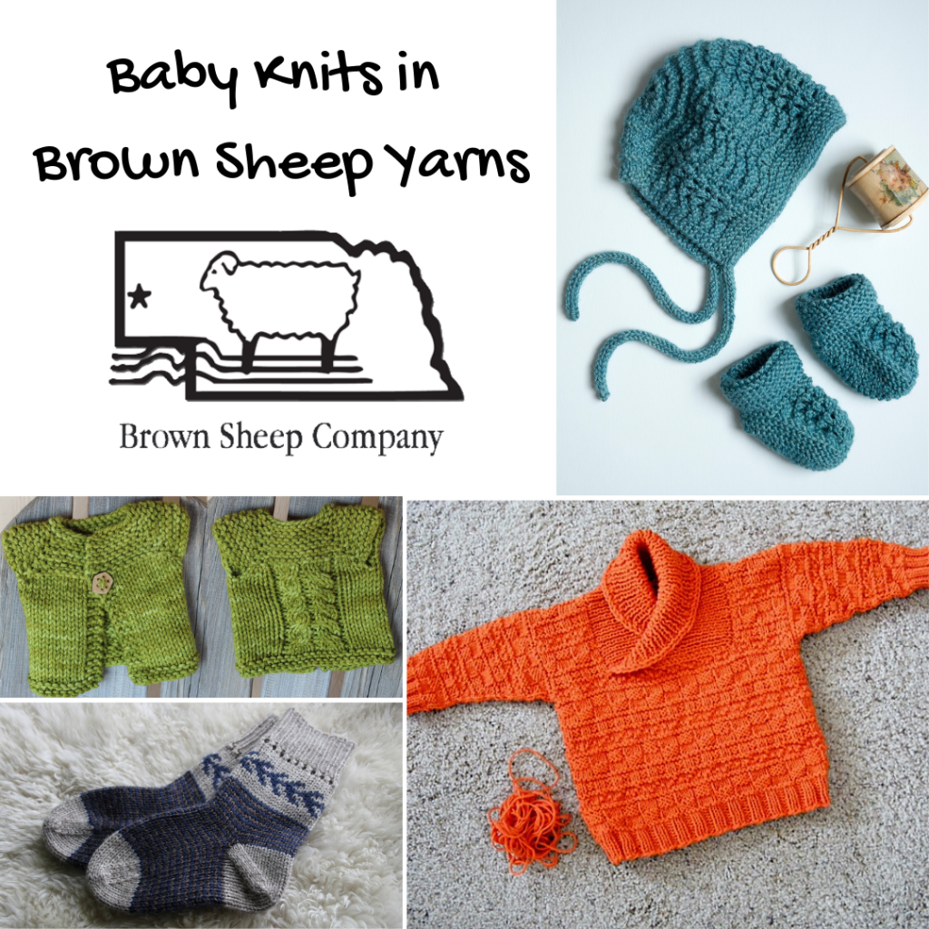 Baby Knits in Brown Sheep Yarns