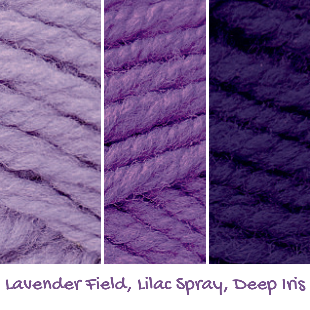 Shepherd's Shades in Lavender Field, Lilac Spray, Deep Iris