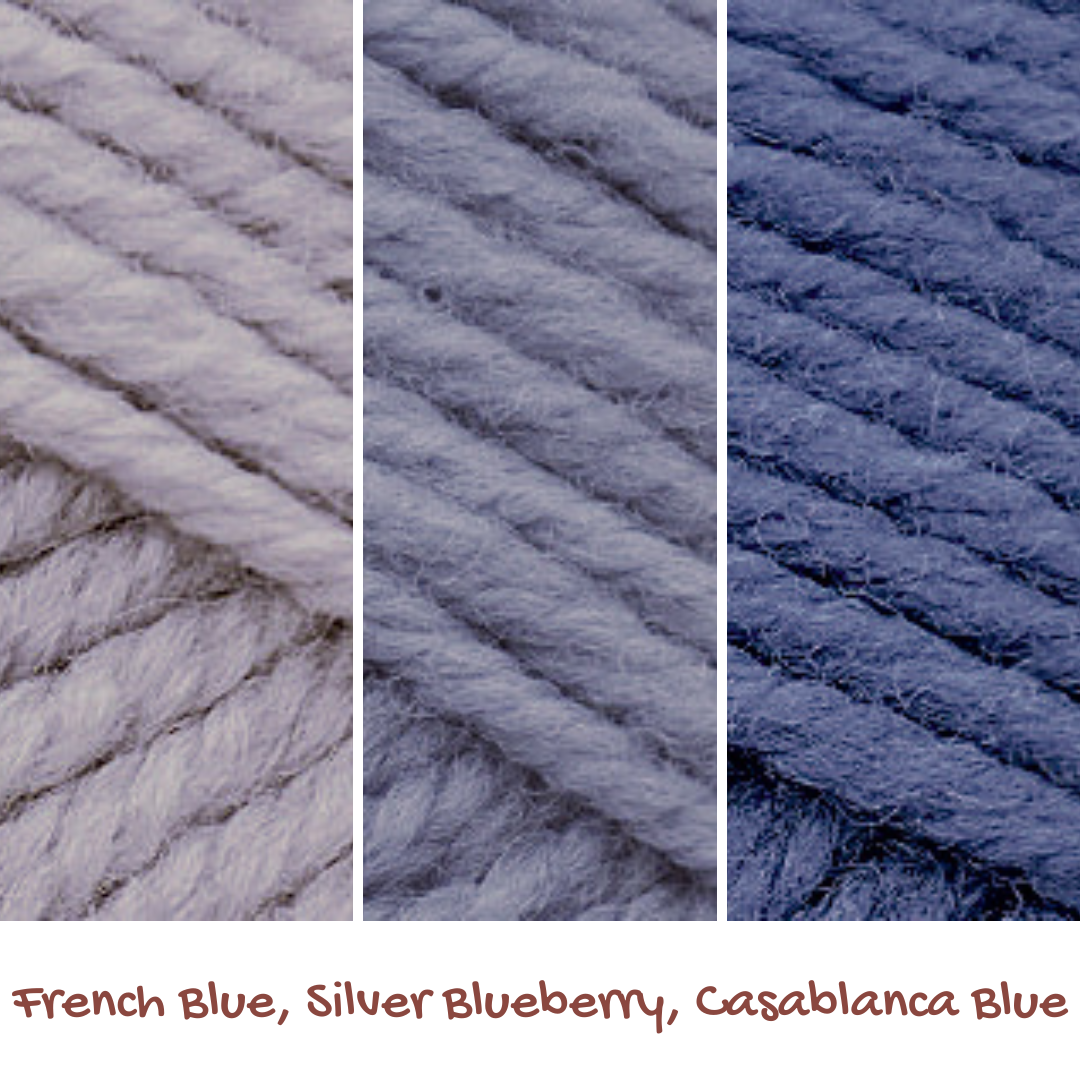 Shepherd's Shades in French Blue, Silver Blueberry, Casablanca Blue