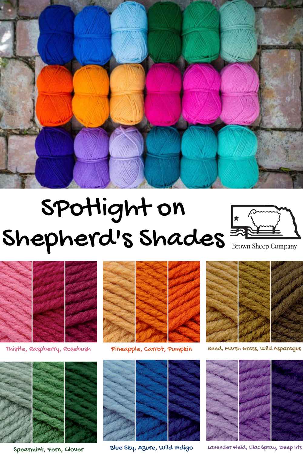Shepherd's Shades Pin Image illustrating breadth of gradient colors