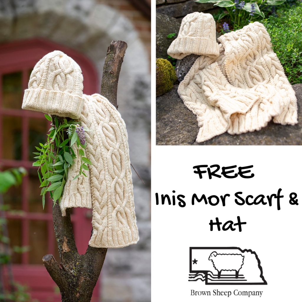 Inis Mor Scarf and Hat