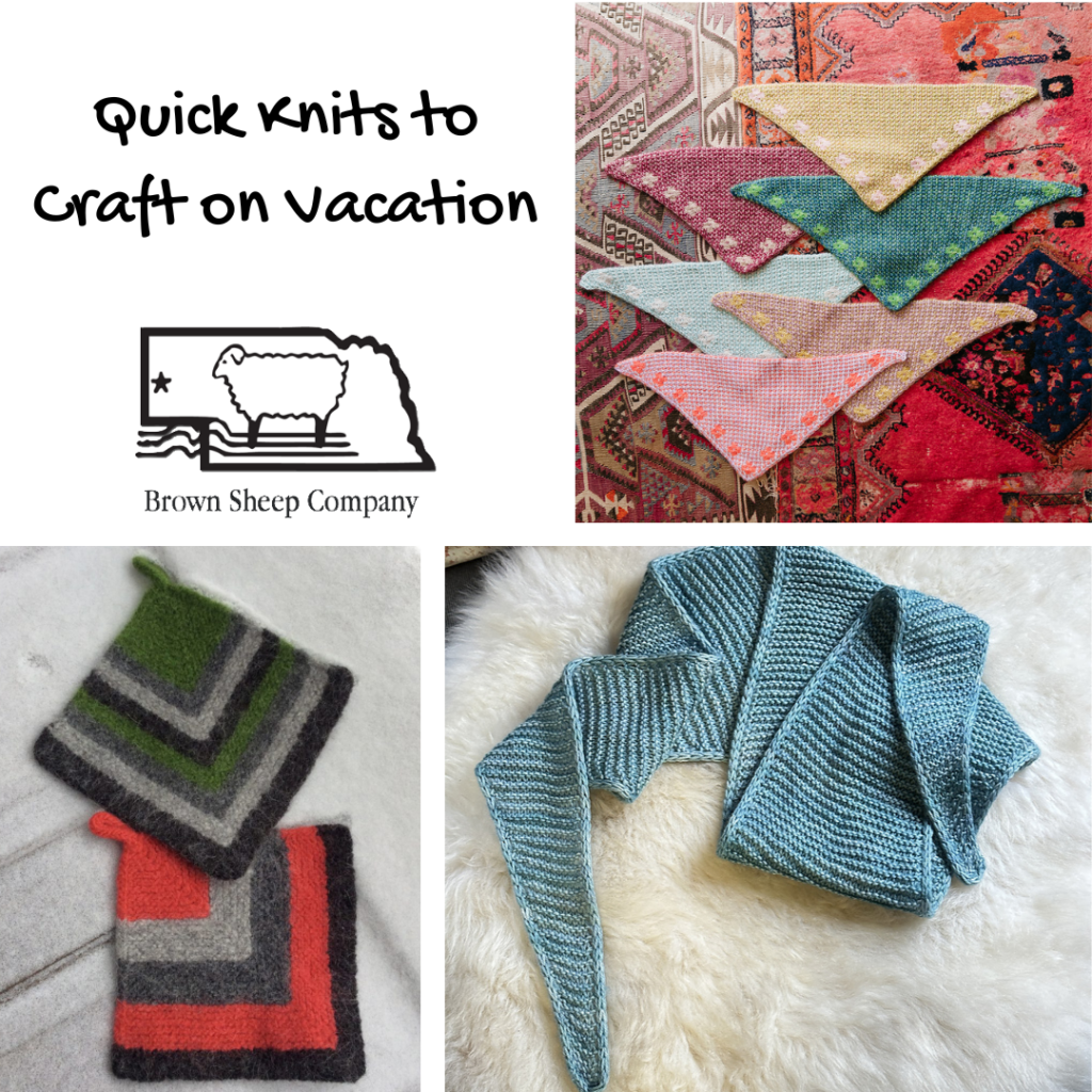 Quick Knits to Craft on Vacation - Plus a Free Download!